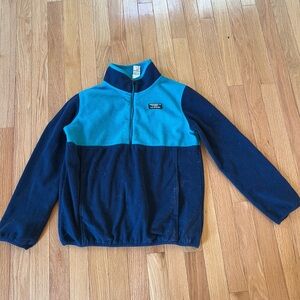 L.L. Bean Kids Blue and Navy Fleece Sweatshirt